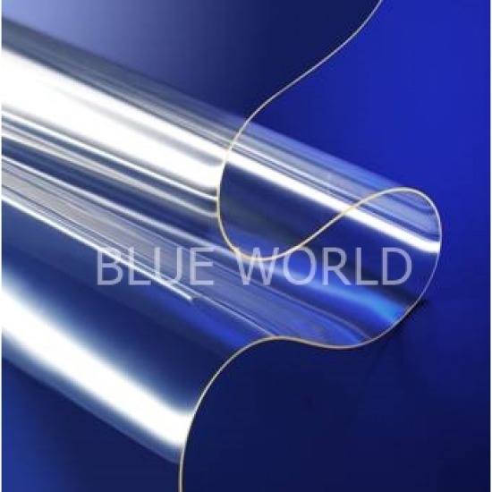 โรงงานติดตั้งม่านริ้วพลาสติกห้องเย็น บลูเวิลด์ เทรดดิ้ง - พลาสติกใส (PVC Sheet)