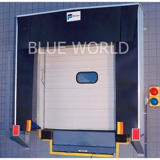โรงงานติดตั้งม่านริ้วพลาสติกห้องเย็น บลูเวิลด์ เทรดดิ้ง - อุโมงค์โหลดสินค้า  (Dock Shelter)
